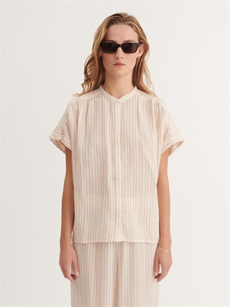 Basic Apparel Calli SS Shirt Smokey gray/whisper White/cedar wood